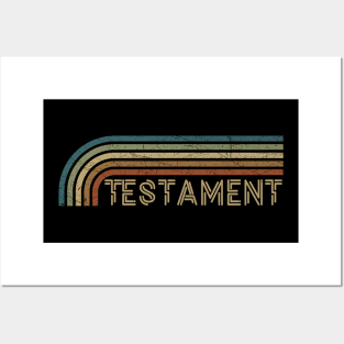 Testament Retro Stripes Posters and Art